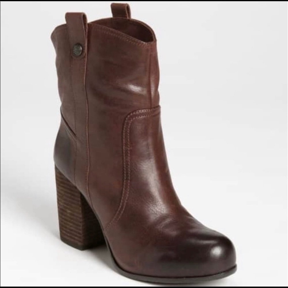 Women’s Vince Camuto Brown Leather Booties